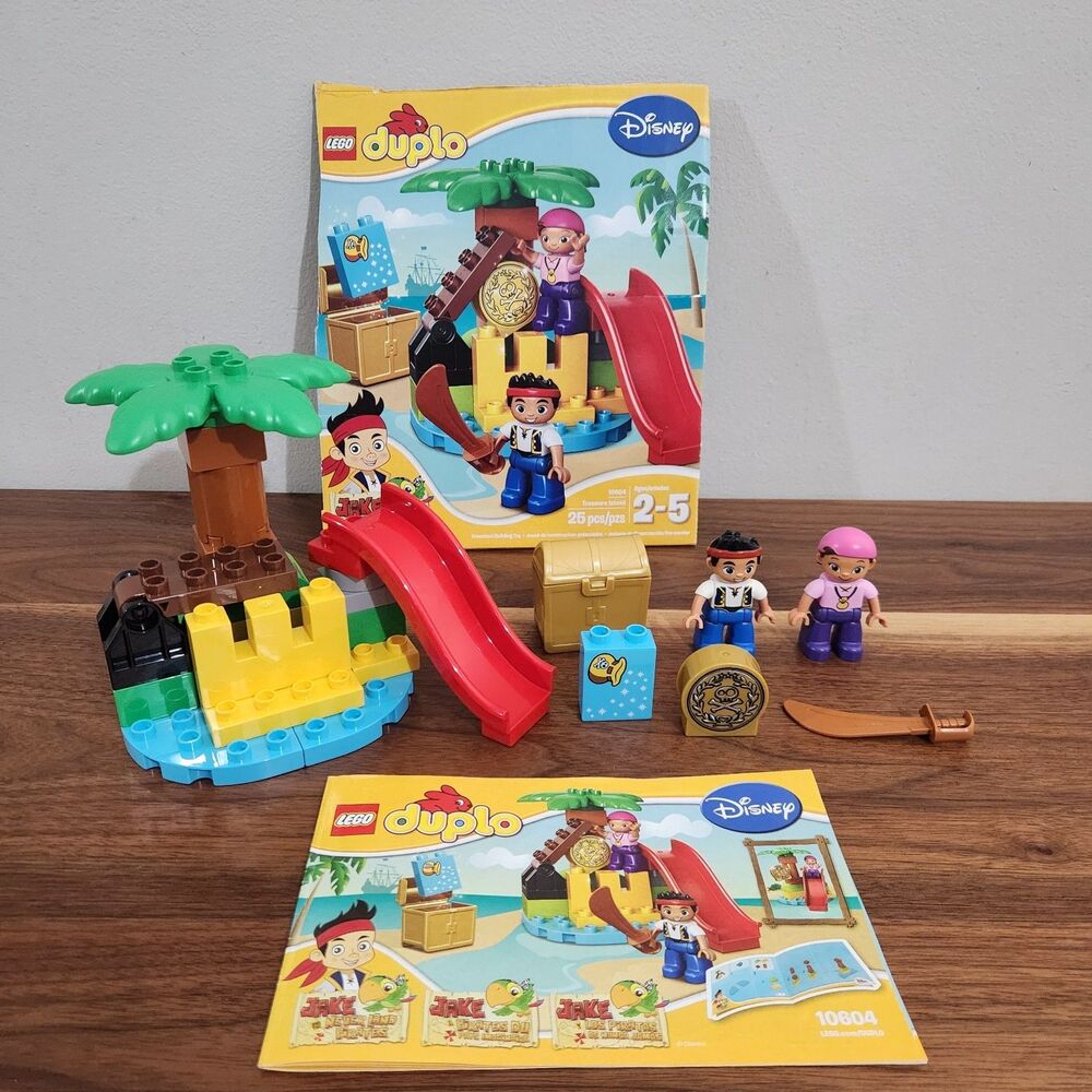Lego Duplo Disney 10604 Jake & The Neverland Pirates Treasure Island Complete